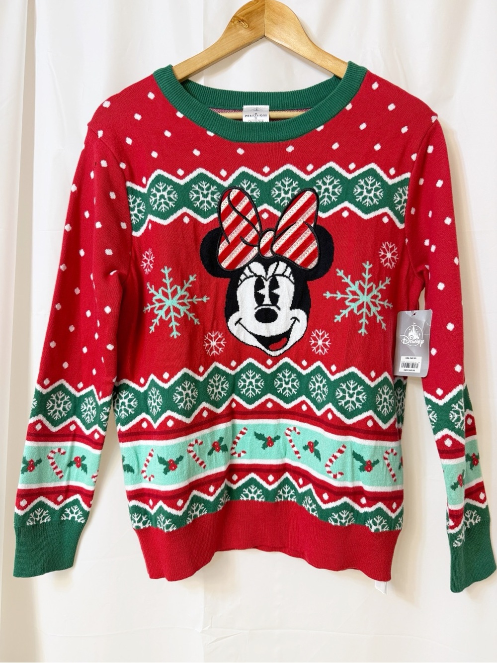 Disney Minnie Mouse Ugly Christmas Sweater Medium NWT